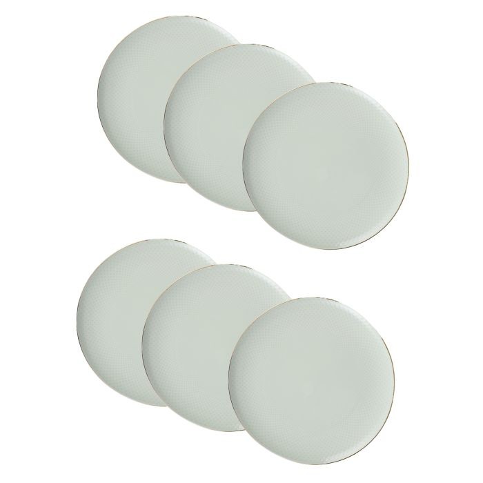 Lijepe kućne stvari Set porculanskih desertnih tanjirića, 6 kom, Menta