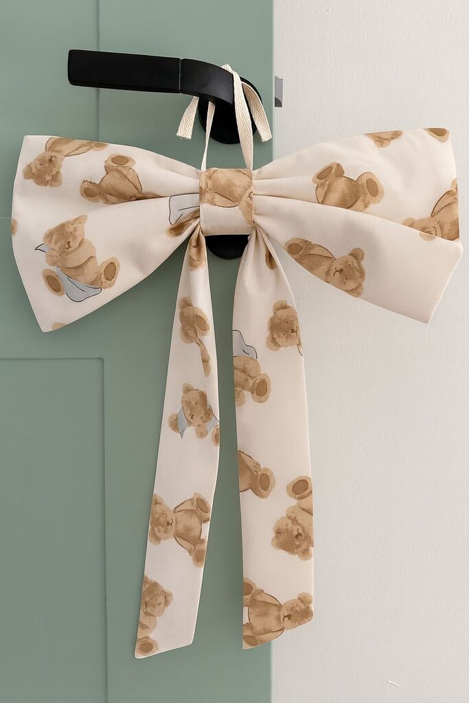 Aberto Design Dekorativna mašna za vrata, bijela