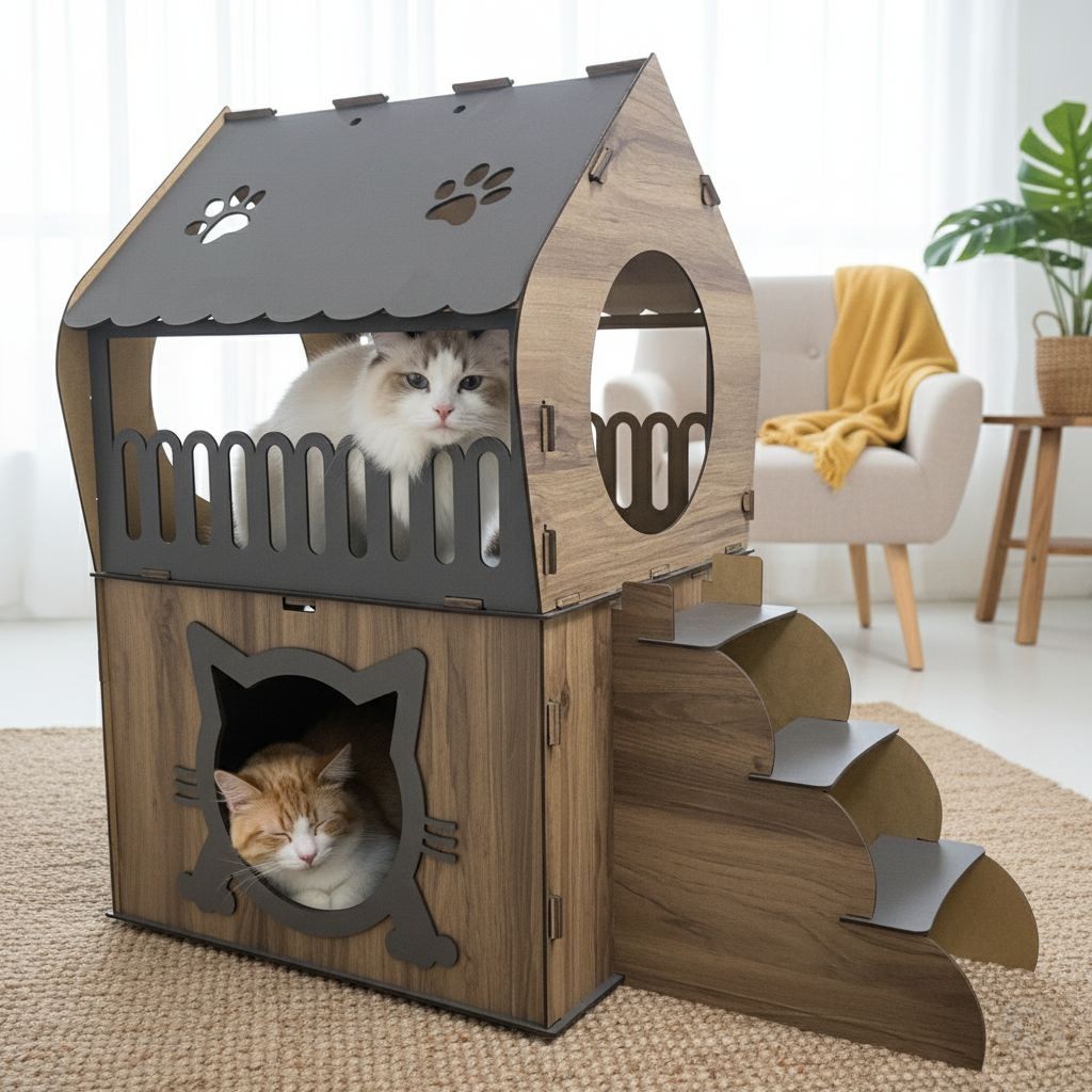 Kućica za mačke Paws & Whiskers Adora, smeđa