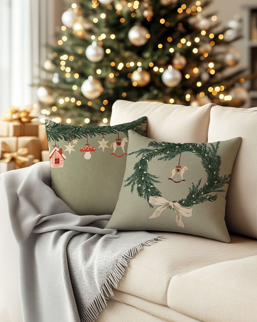 Aberto Design Set ukrasnih jastučnica PLW-NWYR26 - 19, 43x43 cm, 2 dijela