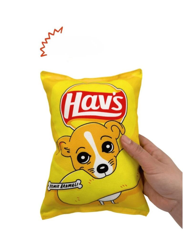 Igračka za pse sa šapama i brkovima Havhav 1007, žuta