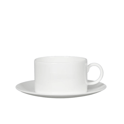 Lijepe kućne stvari Set porculanski šolja i tanjira Dalton, 6 kom, Bijeli