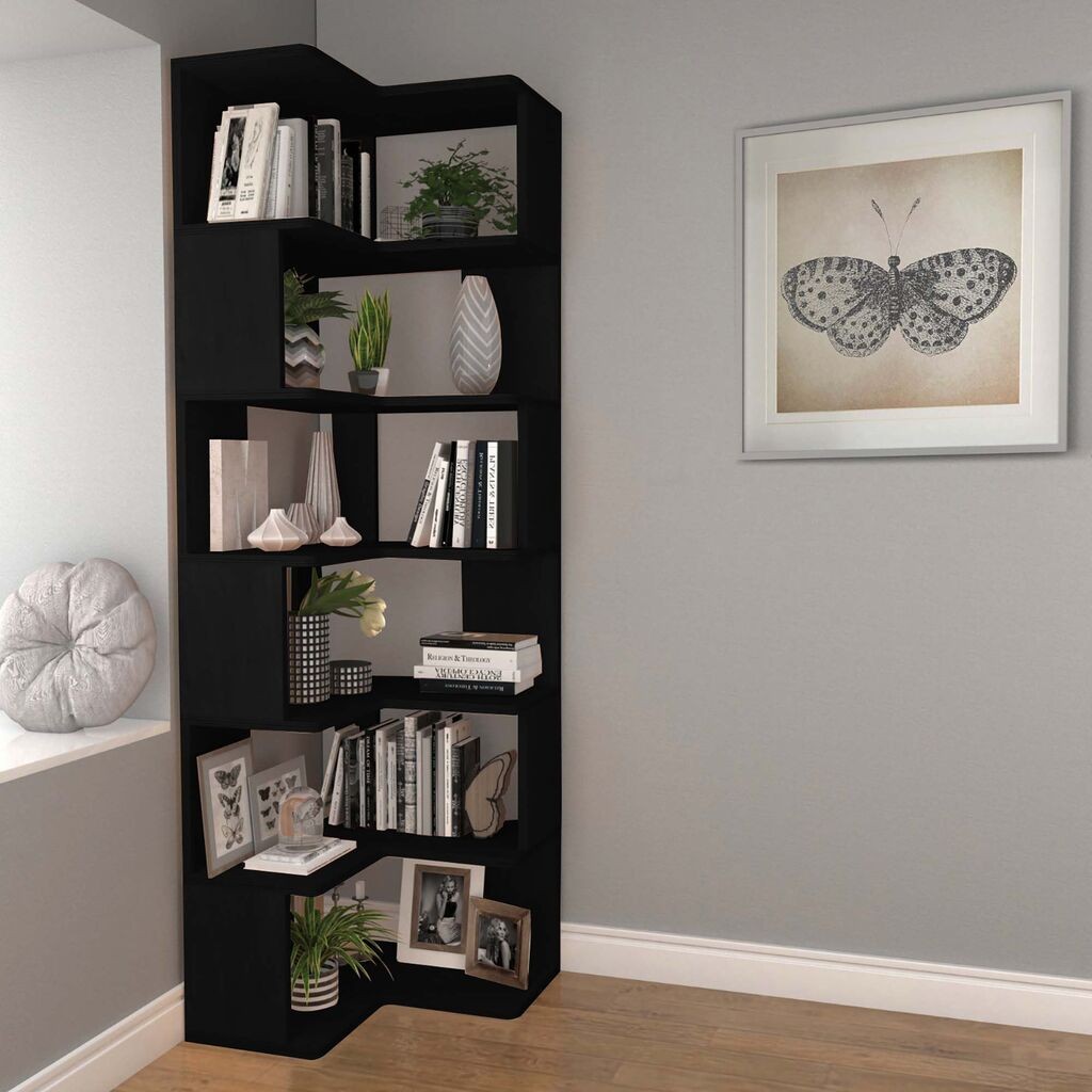 Hanah Home Bookshelf CPT4808-19255x192x27 cm, Smeđa