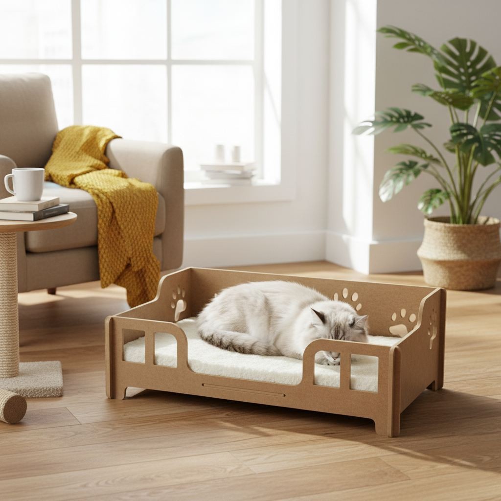 Mačji krevet Paws & Whiskers Lyra, hrast