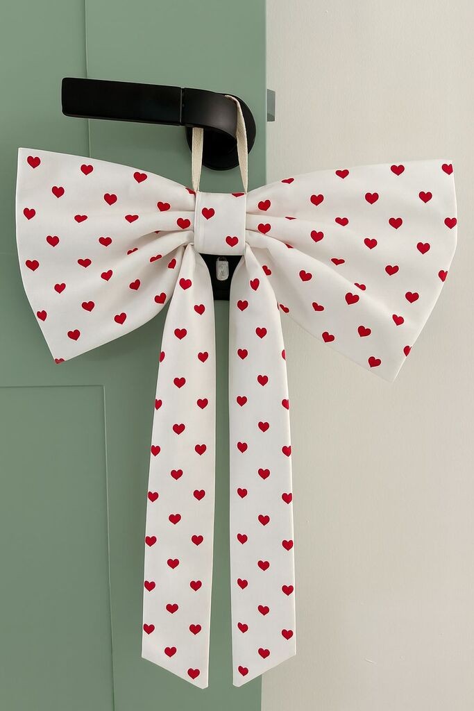 Aberto Design Dekorativna mašna za vrata, bijela