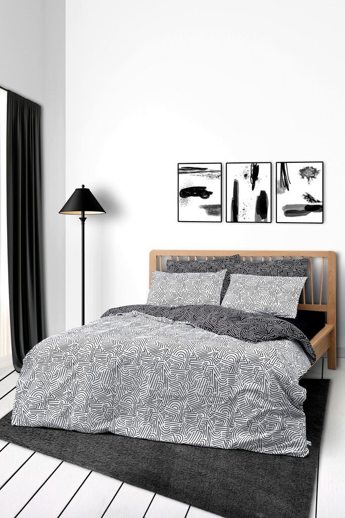 L'essentiel Maison Ranfors dupli set popluna, 200x220 cm, crna,