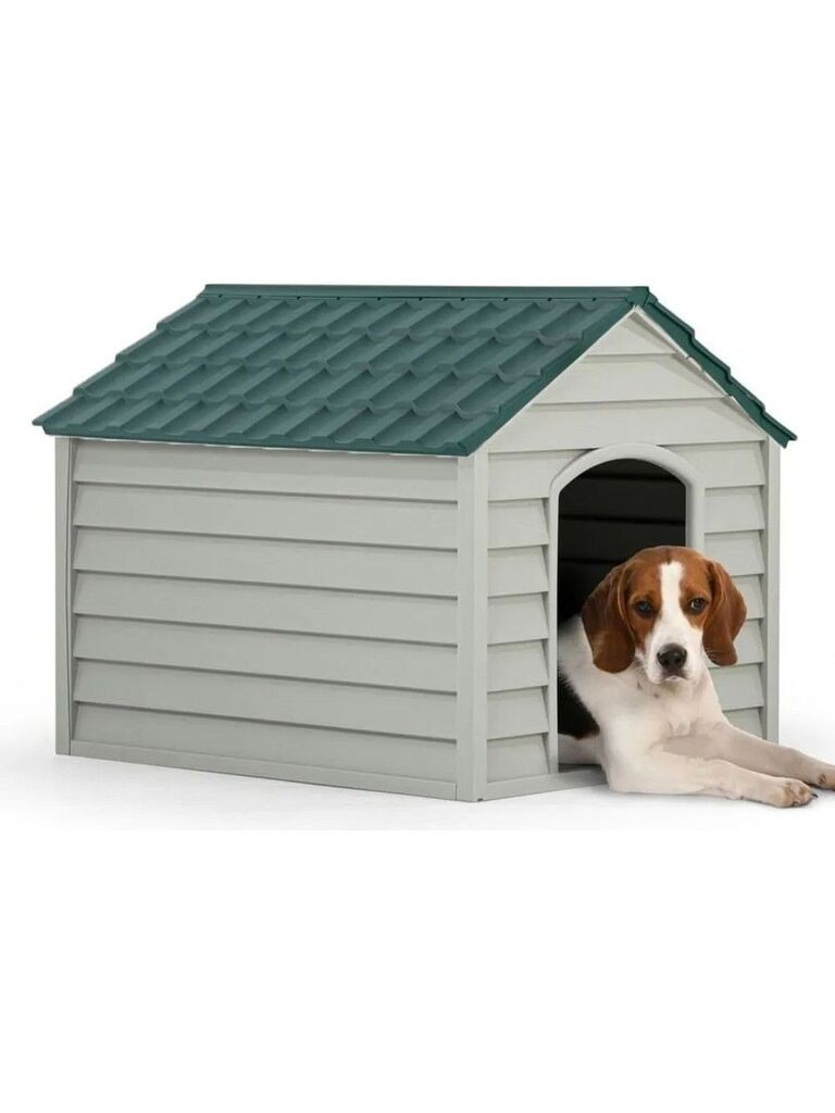 Kućica za pse Paws & Whiskers 5100-3, 76x64x62 cm, Zeleno-siva