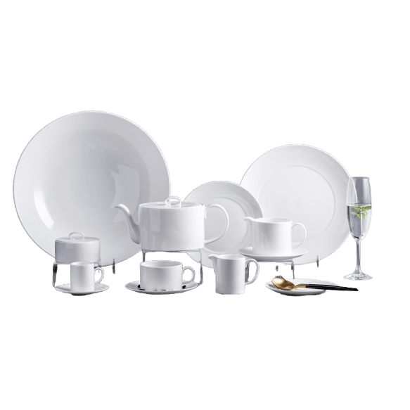 Lijepe kućne stvari Servis za ručavanje Dalton, 18 kom, Bijeli