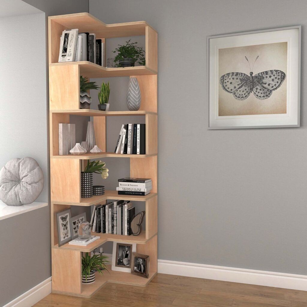 Hanah Home Bookshelf CPT4805-19255x192x27 cm, Smeđa