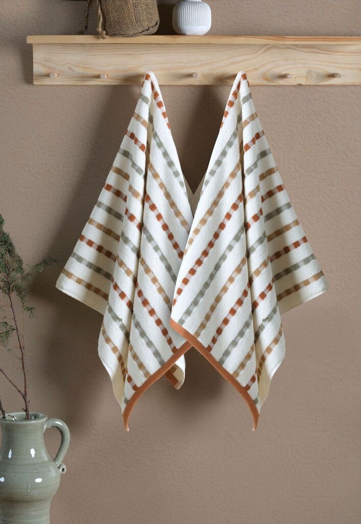 L'essentiel Maison Alba set ručnika za ruke, 2 komada, krem