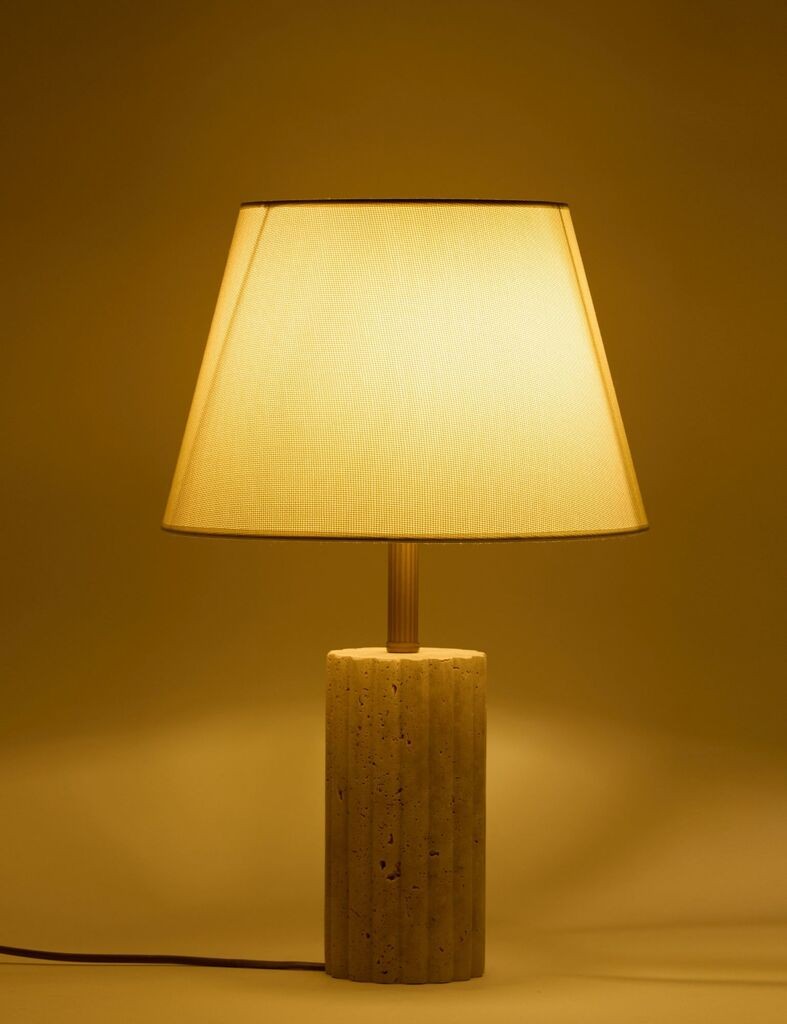 Opviq Stona lampa Astra, Krem