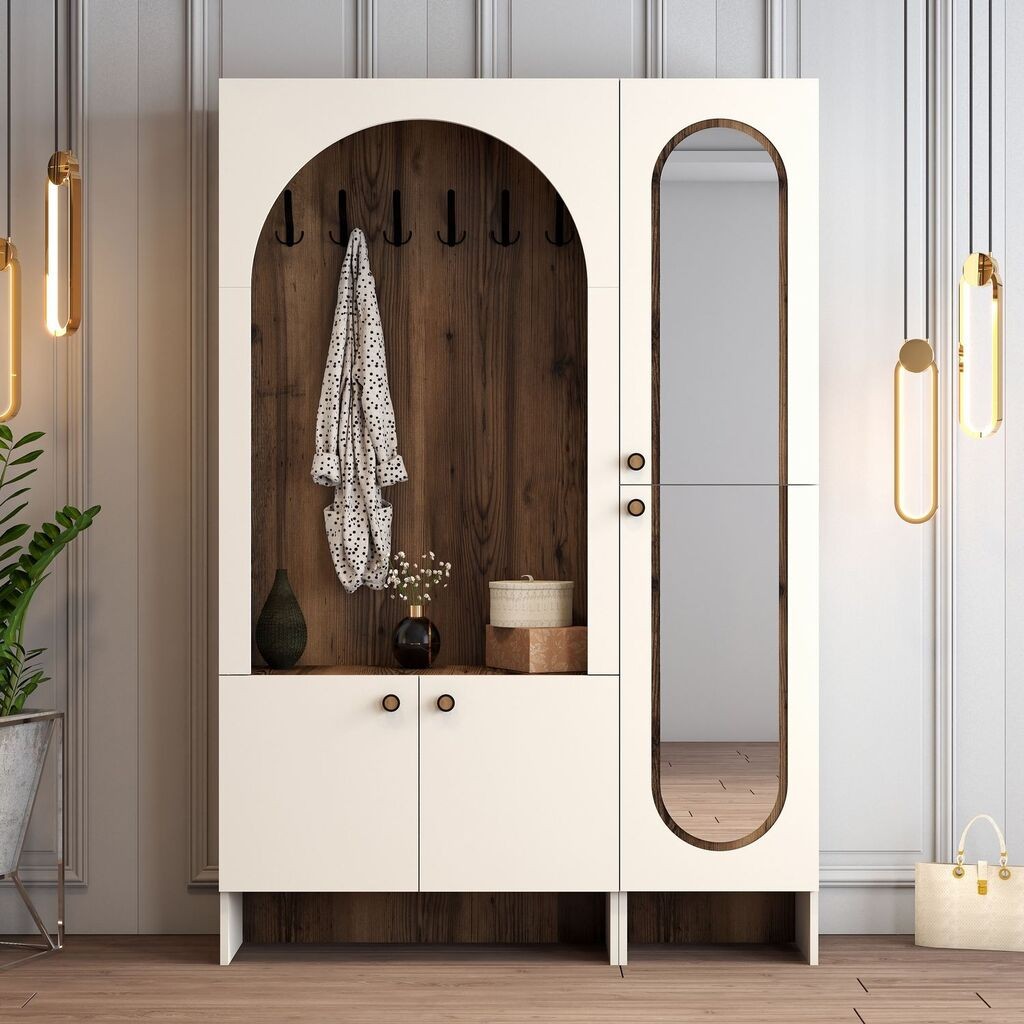 Hanah Home Čiviluk Palermo Km, 135x 200,6x 37 cm, Krem