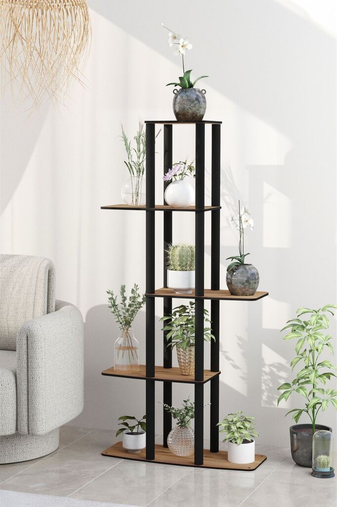 Hanah Home stalak za biljke Gardenia, 20x60x140 cm, boja oraha