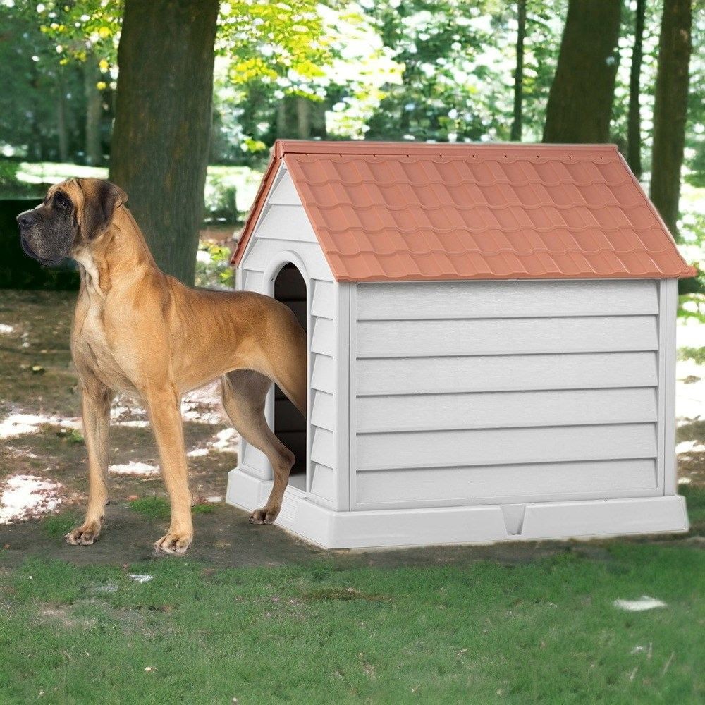 Kućica za pse Paws & Whiskers 5101-3, 95x102x98 cm, Sivo-smeđa