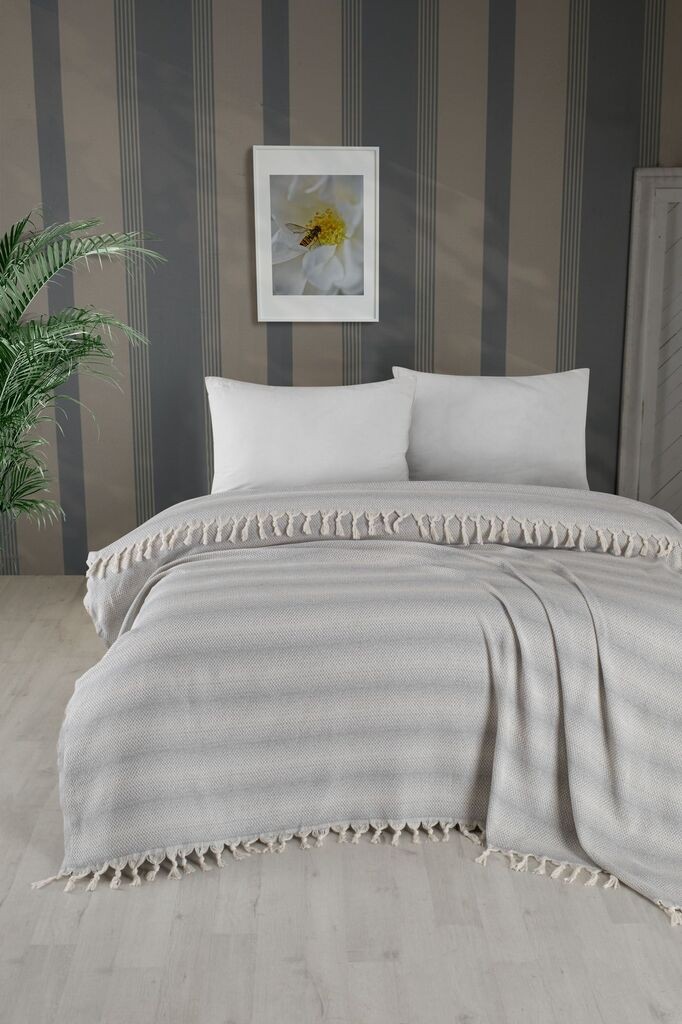 L'essentiel Maison Double pique Milo, 200x230 cm, siva