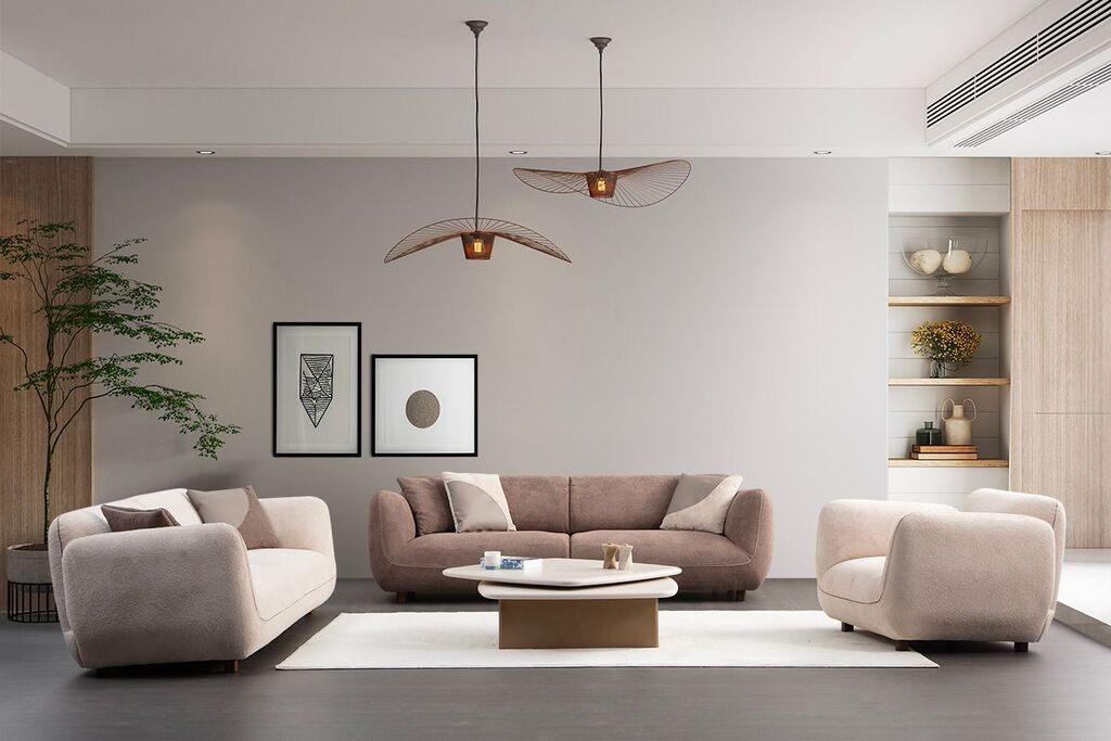 Atelier del Sofa Fotelja Pavia, 115x90x75 cm, Krem