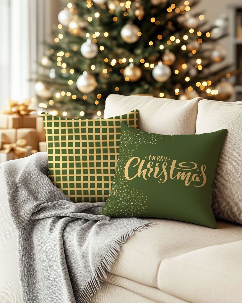 Aberto Design Set ukrasnih jastučnica PLW-NWYR26 - 7, 43x43 cm, 2 dijela