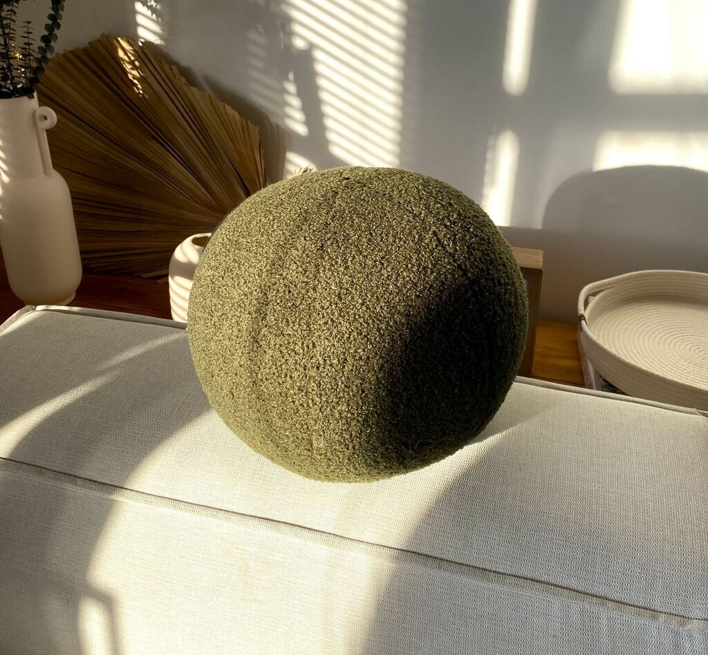 Aberto Design Dekorativni jastuk Teddy Top 20, 20 x 20 x 20 cm, Kaki