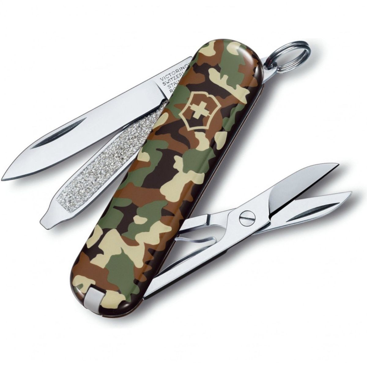 Victorinox Nož i classic sd camouflage, Zeleni