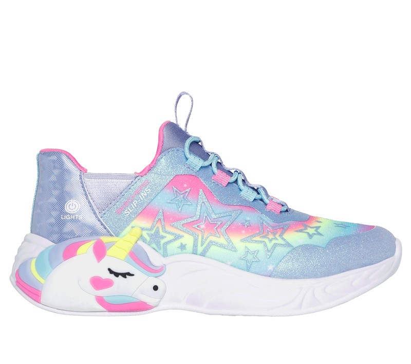 Skechers Patike za devojčice Unicorn Dream-Starry Lite, Slip-Ins, 302296L-LVMT, Lavanda