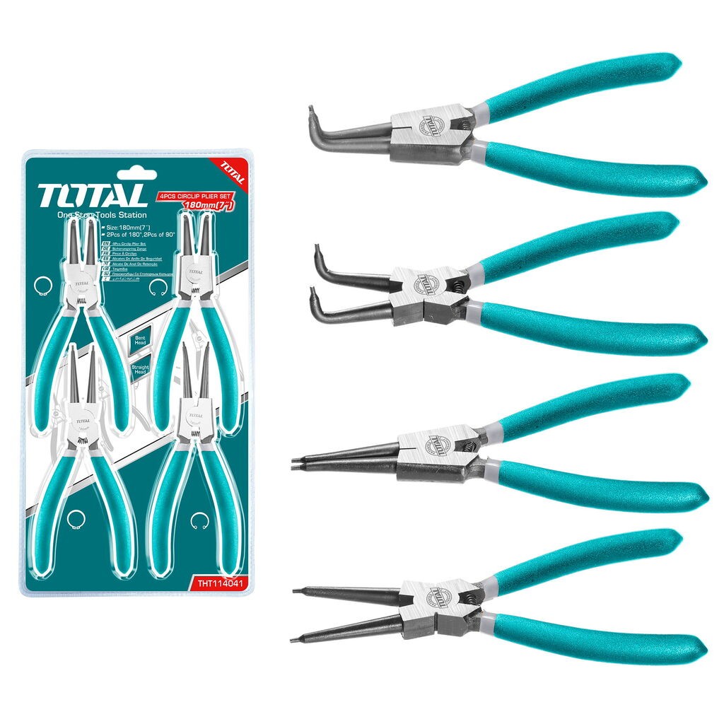 Total Tools Set šiljastih produženih kliješta (THT114041), 180 mm, 4 kom
