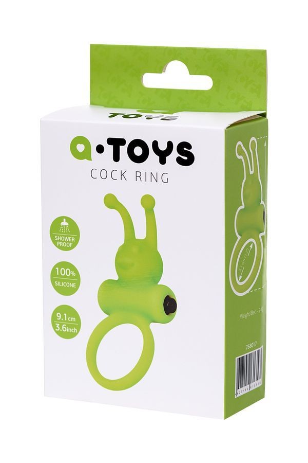 A-Toys Prsten za penis Flik, Zeleni