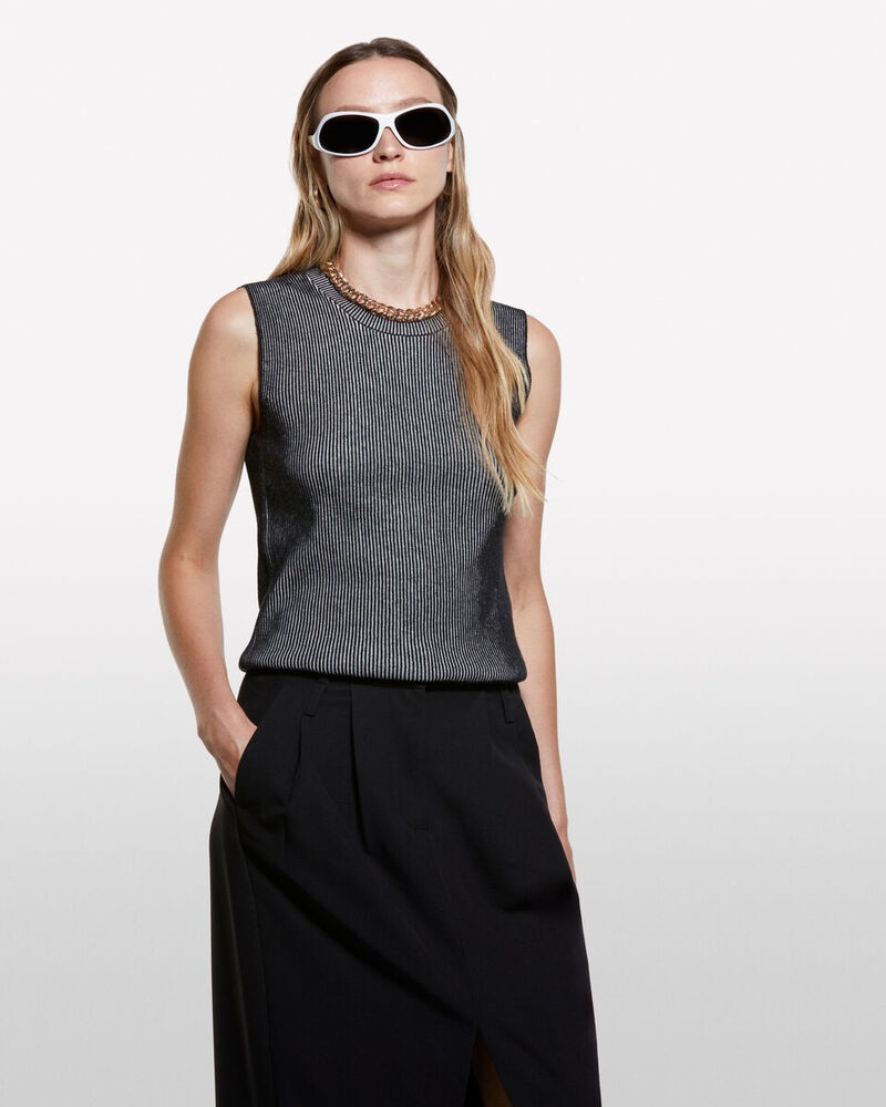 Benetton Ženska majica 12D6MH00L-901-M, Siva