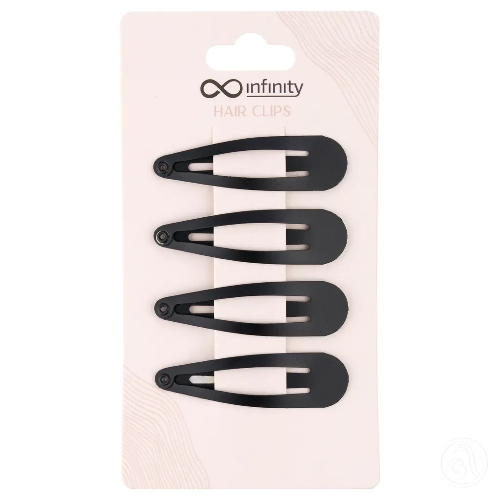 Infinity Šnale za kosu INF438, 4 Komada, Crna