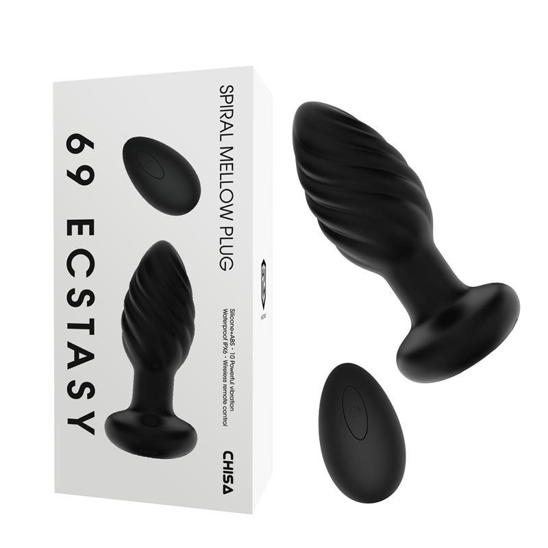 Chisa Vibrator Spiral Mellow, Crni