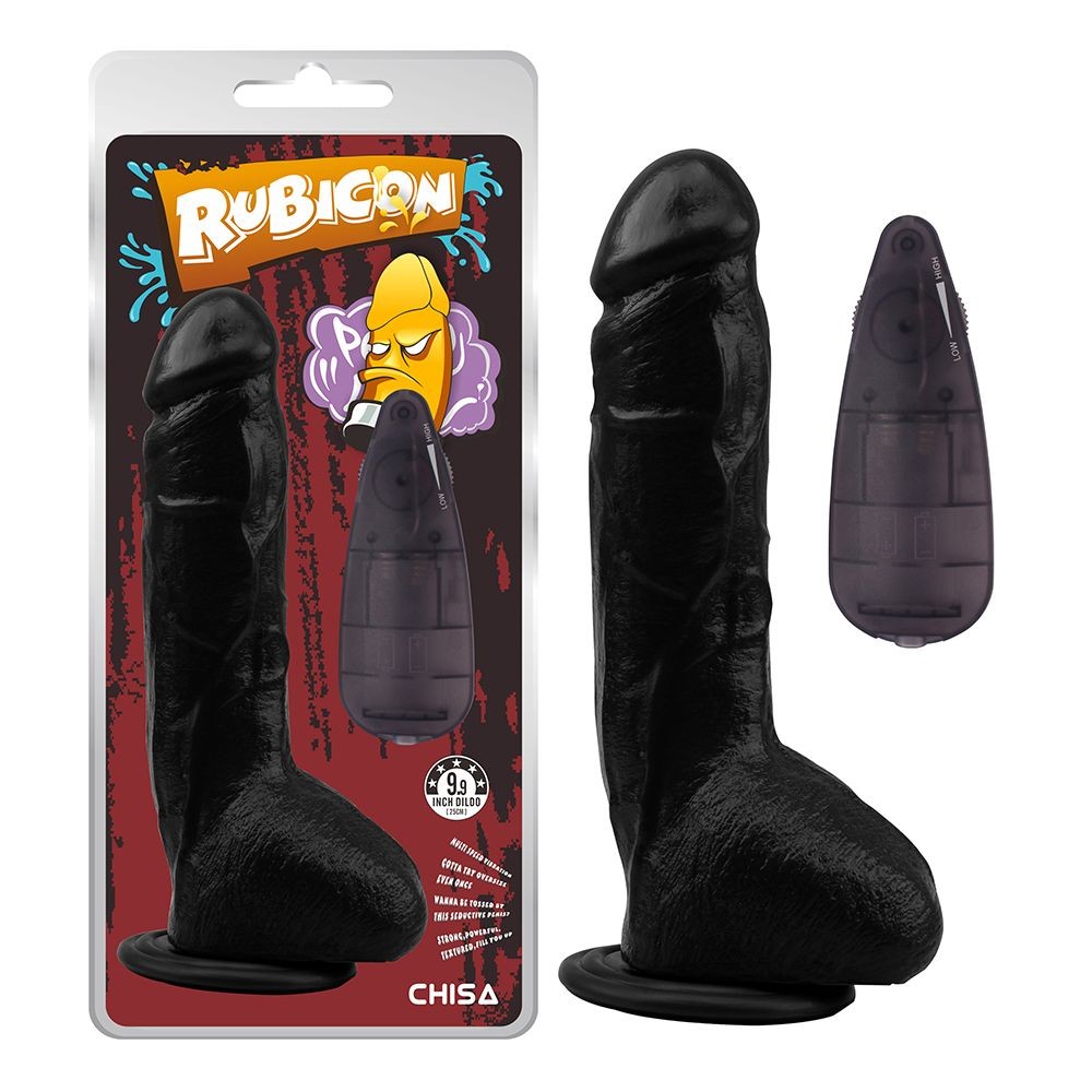 Chisa Vibrator Rubicon, 25 cm , Crni