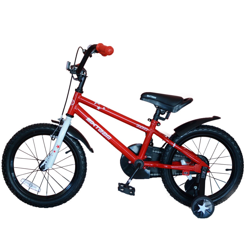 Sixteam Dječiji muški bicikl Pluto, 16', Crveni