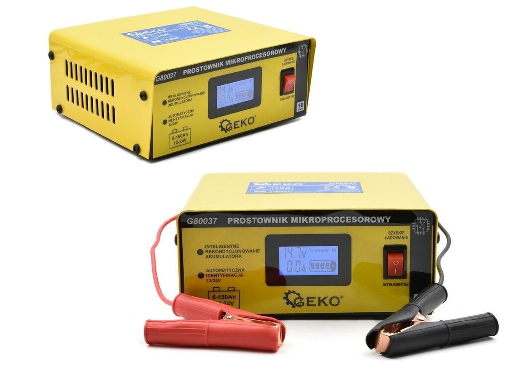 Geko Punjač akumulatora, 12/24 V