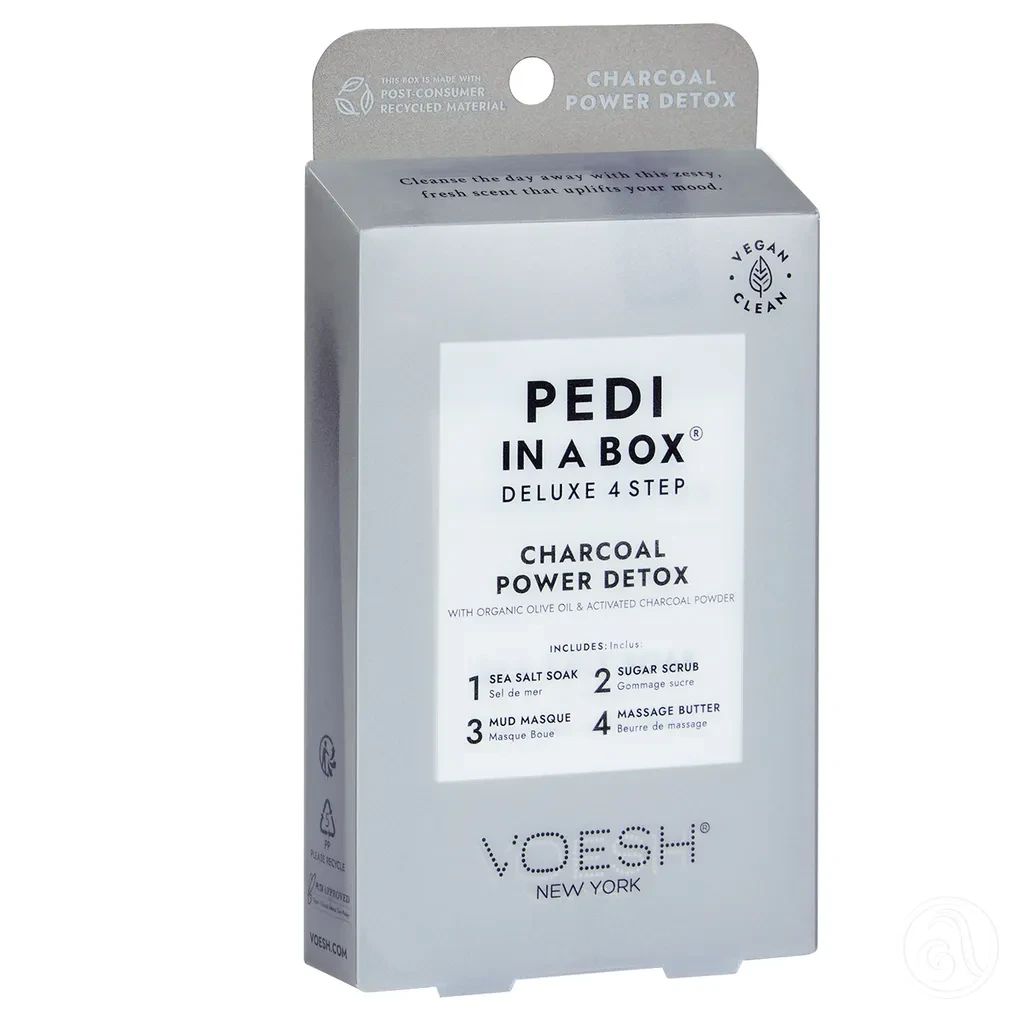 Voesh Pedikir set Charcoal Power Detox 4 Step