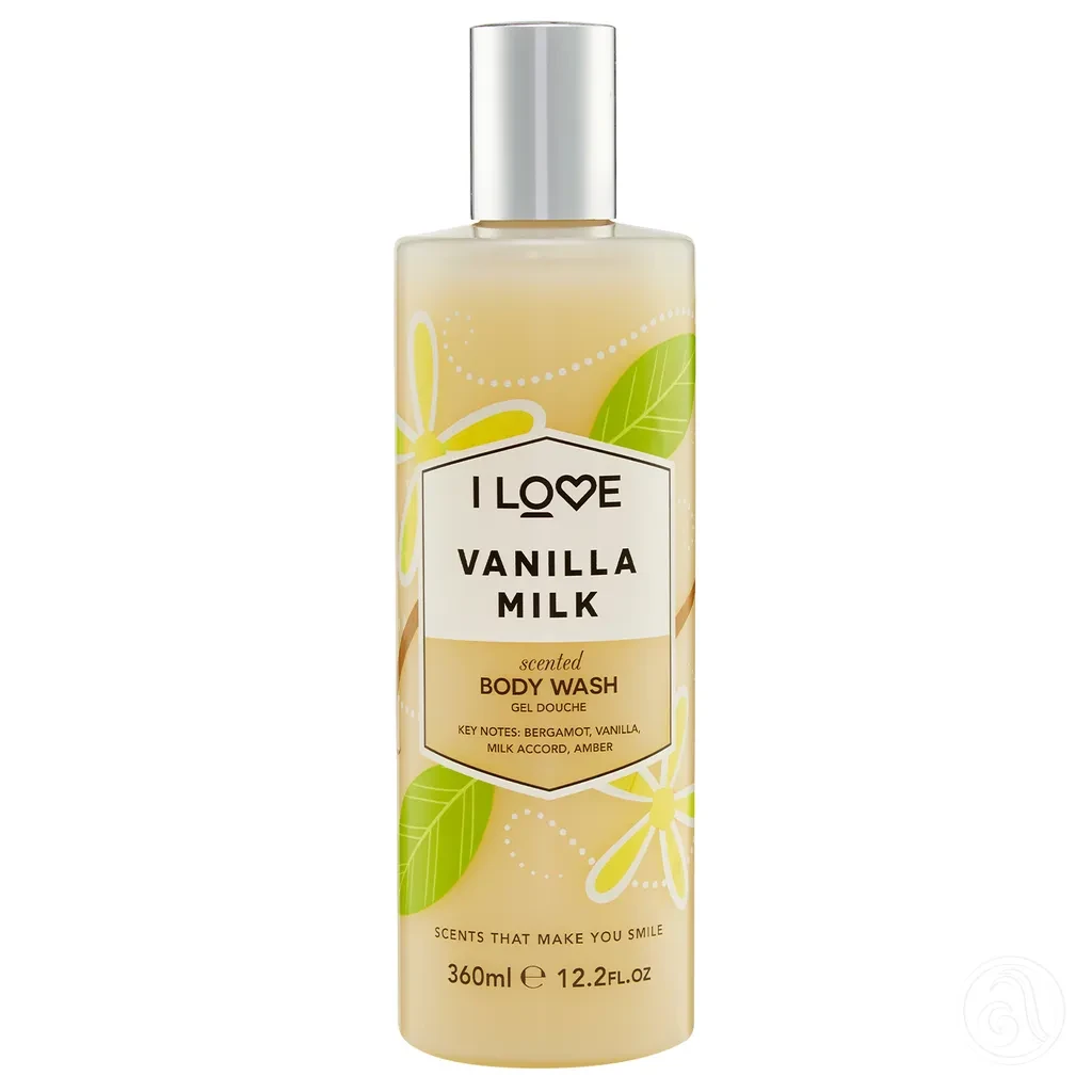 I Love Gel za tuširanje, Mlijeko Vanile,360 ml