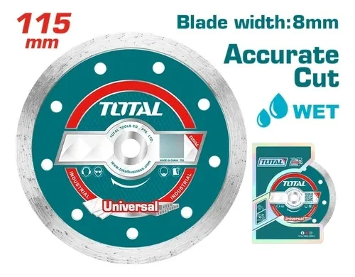 Total Tools Dijamantna rezna ploča 115x22 mm, Mokro rezanje