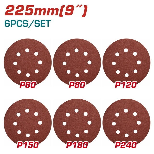 Total Tools Brusni list za kružnu brusilicu, 226 mm, 6 Komada