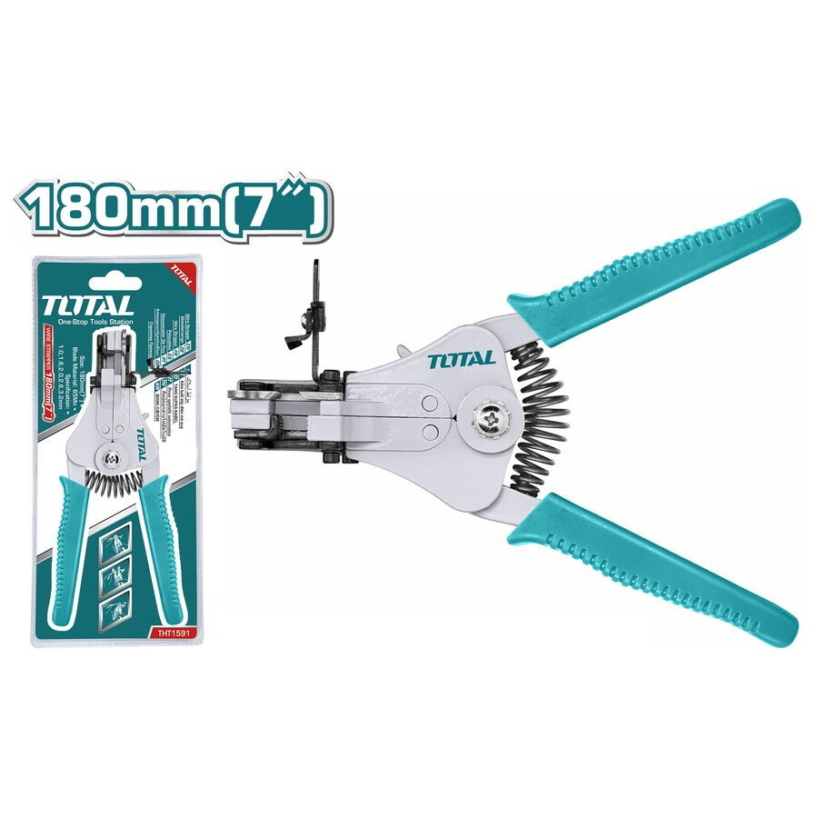 Total Tools Kliješta za skidanje izolacije, 180 mm
