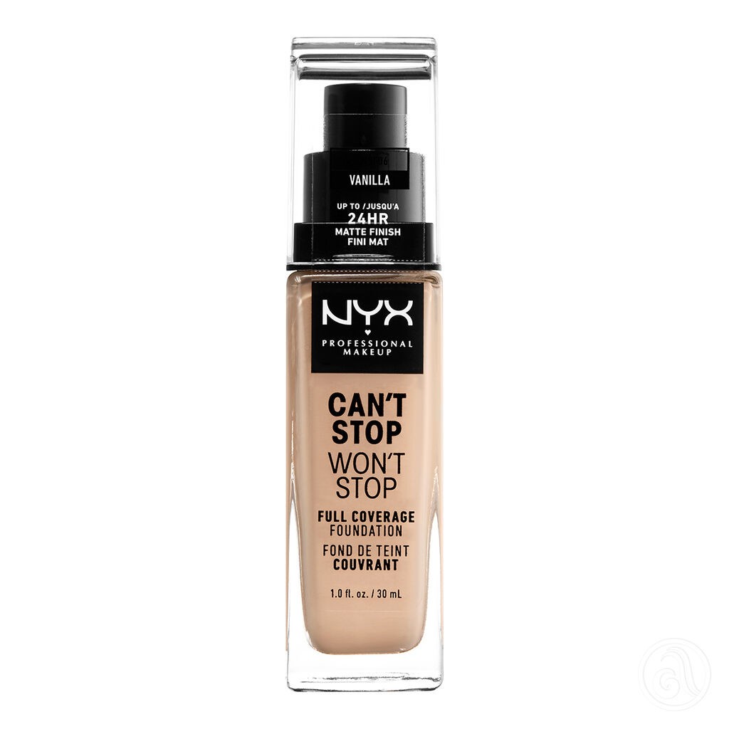 NYX Professional Makeup Tečni puder Can't Stop Won't Stop 24h Mat CSWSF06, Vanilla, 30 ml