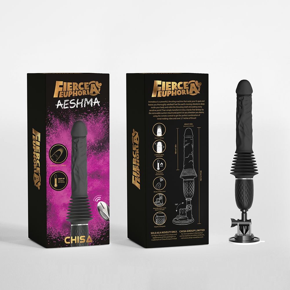 Chisa Vibrator-Fuck Machine Aeshma, Crni