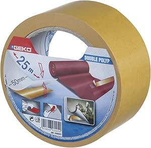 Geko Traka obostrana, 50 mm x 5 m, Transparent
