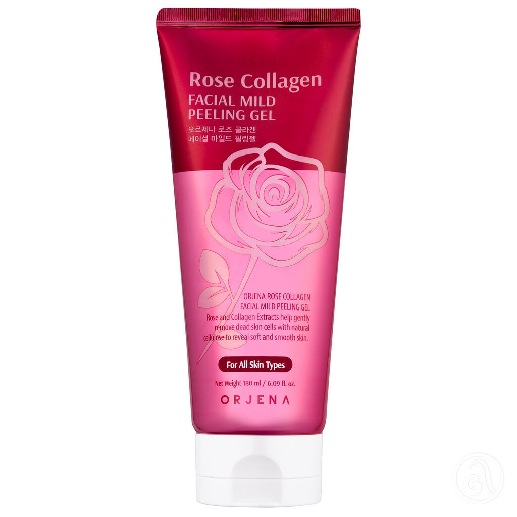 Orjena Piling gel za lice, Ruža i kolagen, 180ml