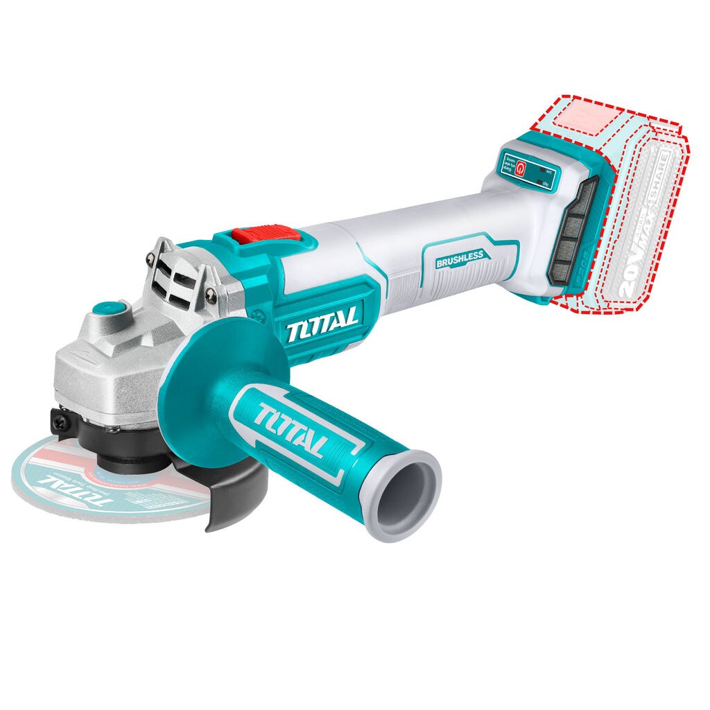 Total Tools Akumulatorska kutna brusilica 115 mm (TAGLI27153)