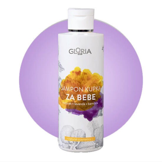 Gloria Šampon kupka za bebe, 200 ml