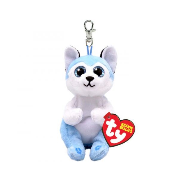 Igračka Ty Pliš plavi haski Clip 8,5cm.