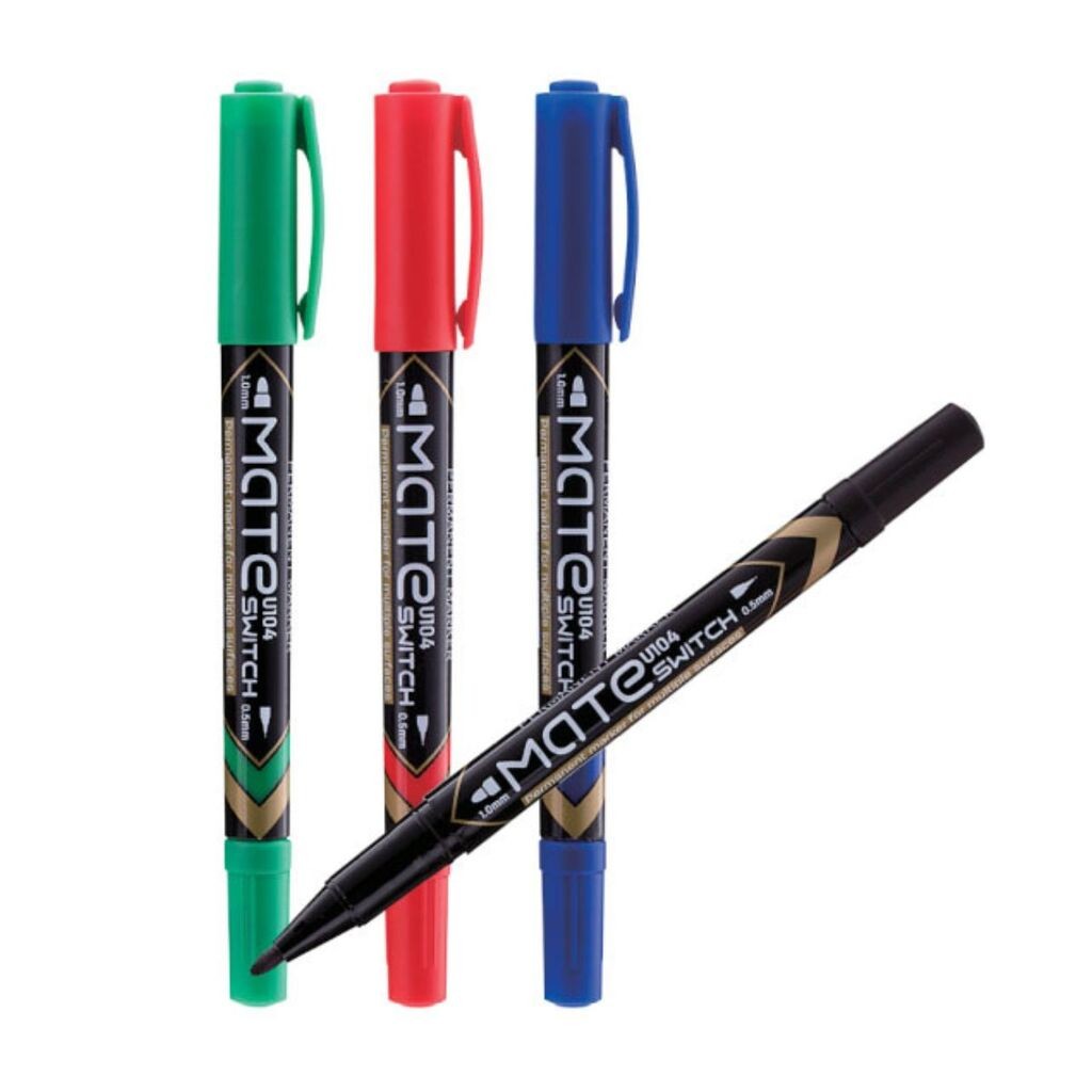 Deli marker sa dvostrukim vrhom, crni