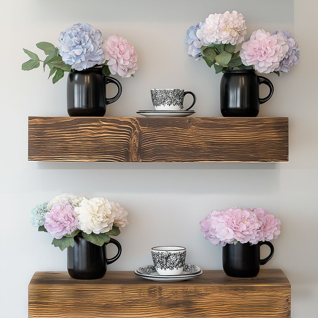 Hanah Home Set zidnih polica Raf275, 2 dijela, Smeđa