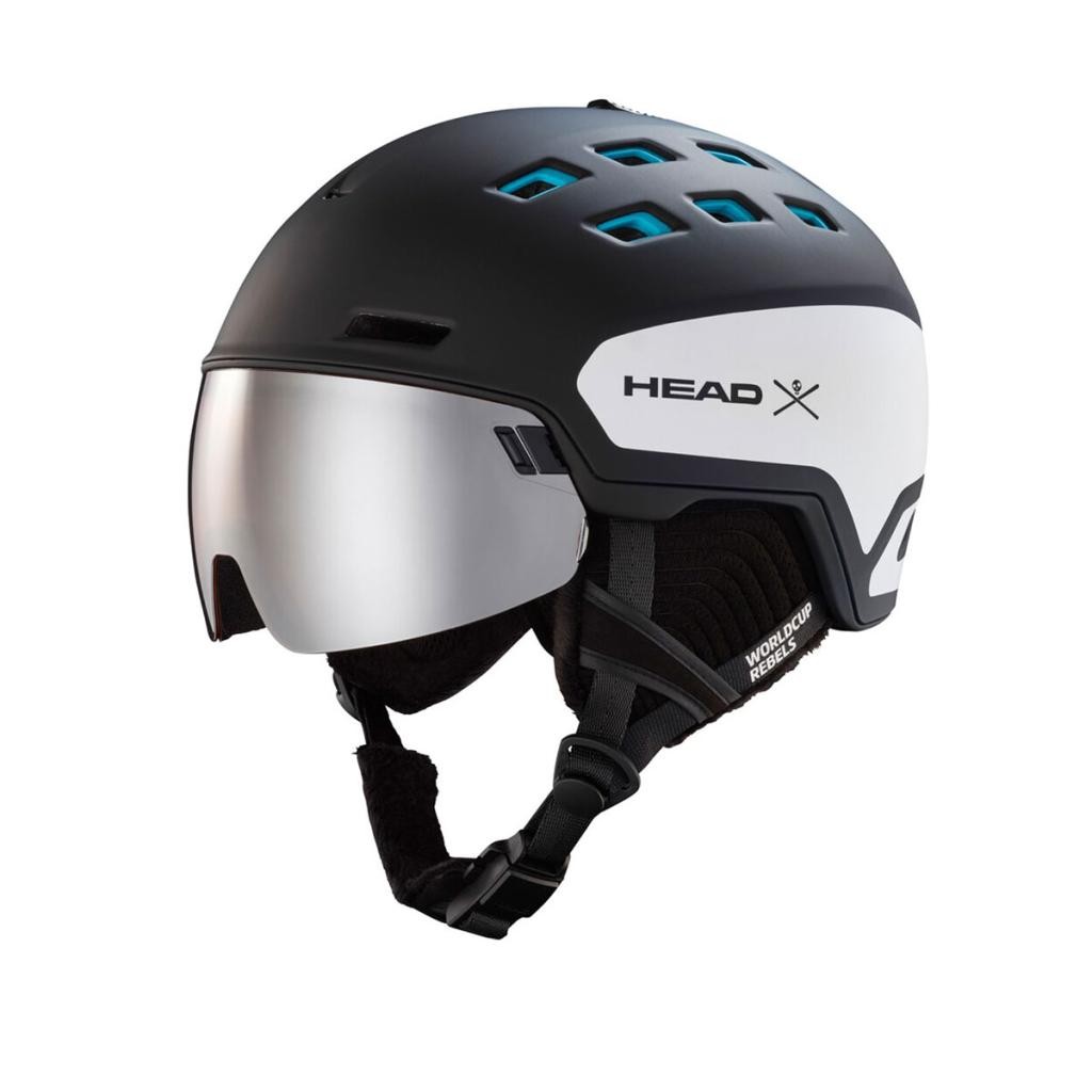 Head Skijaška Kaciga Crno bijela Radar WCR