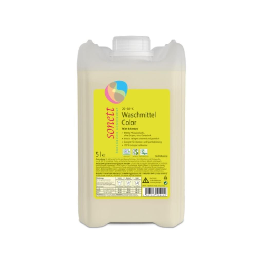 Sonett Tečni deterdžent za veš Color Mint & Lemon, 5l