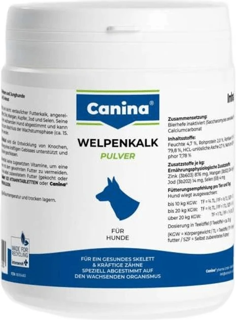 Canina Dodatak ishrani za pse Puppy Lime, Prah, 300g