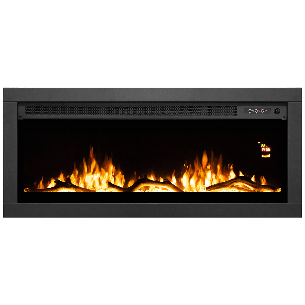 Home Električni kamin FKKI08, Ugradbeni/zidni, 2000W, Crni